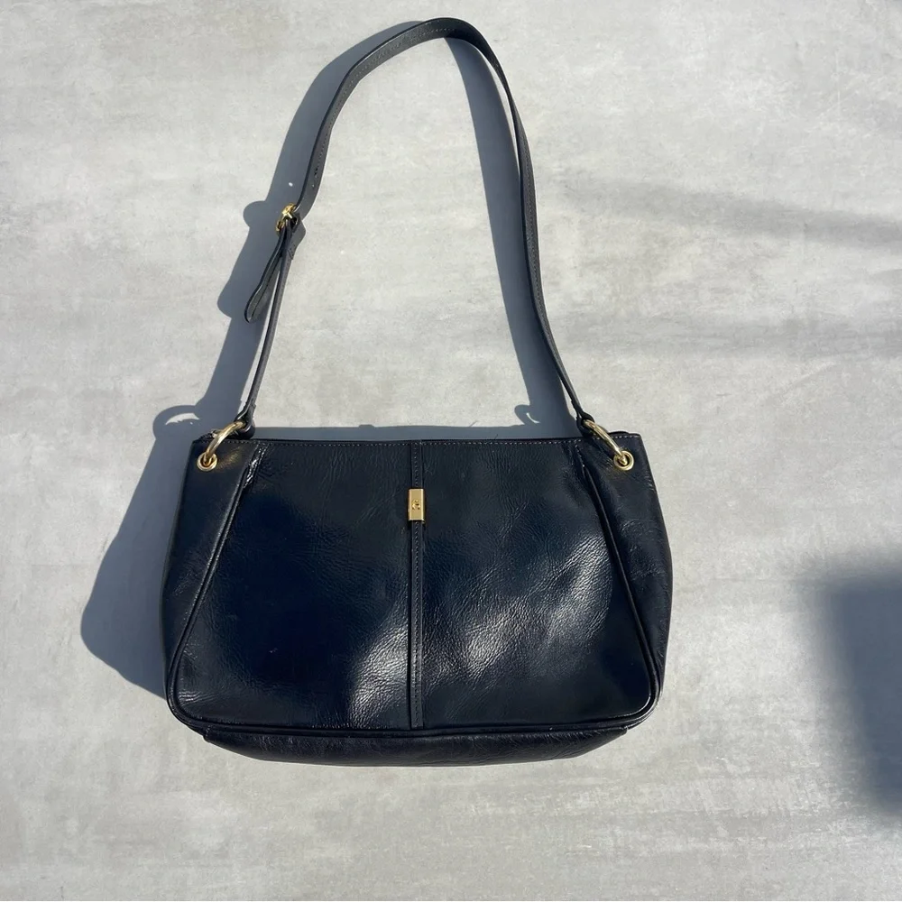 Etienne Aigner Black Leather Shoulder Bag - Picture 2 of 4